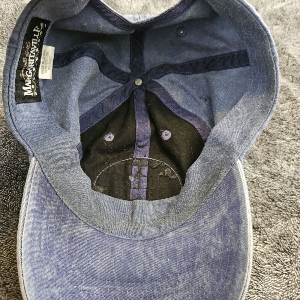 Jimmy Buffett Margaritaville Boat Drinks Dad Hat Blue Adjustable Cotton Cap - Picture 4 of 5